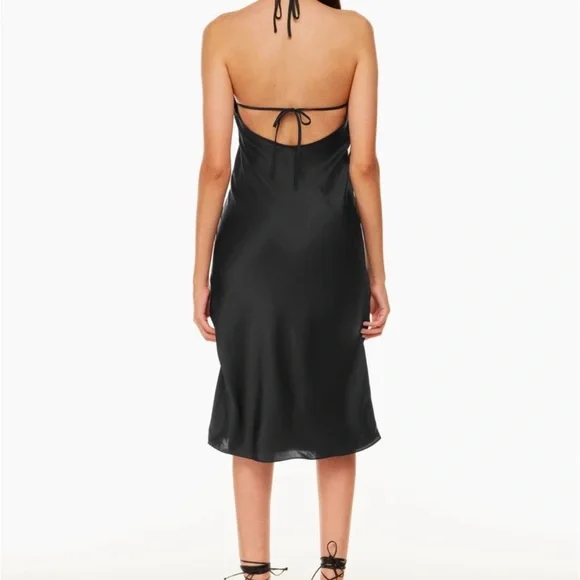 Aritzia Black Satin Dress - Size M - Brand New! - Picture 2 of 6